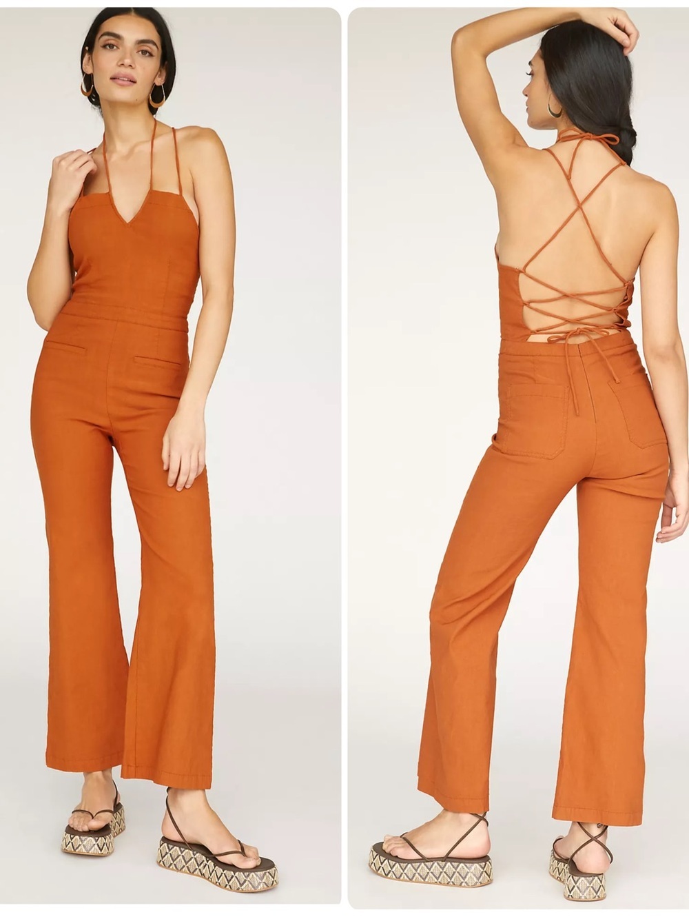 Maeve Anthropologie The Colette Strappy Jumpsuit (107)